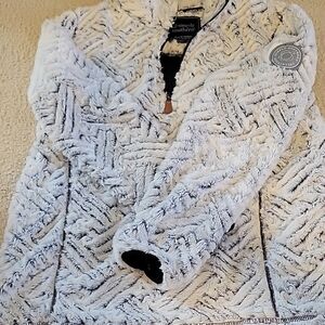 Simply Southern Women's White Fleece Jacket